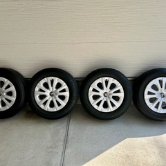 バリ山　50プリウス　後期　純正ホイール　15インチ　タイヤセット