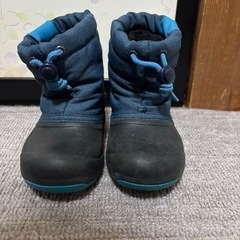 ブーツ　ブルー　17センチ