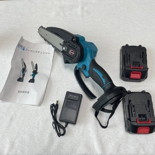 ミニ電動チェーンソー 充電式 小型 21V