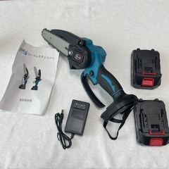 ミニ電動チェーンソー 充電式 小型 21V 