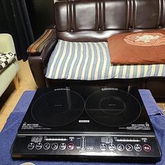 決まりました！IHクッキングヒーター 2口 1400W YEM-...