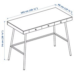 IKEA LILLÅSEN リルオーセン デスクの画像
