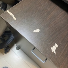 【引き取り限定】ニトリシステムベッドデスク(椅子付き/やや傷あり) の画像
