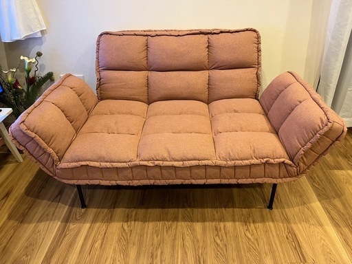 Francfrancピソラ コンパクトソファベッド ピンク