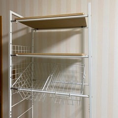 ランドリーラック　洗濯機収納の画像