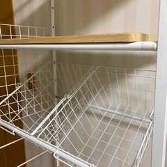 ランドリーラック　洗濯機収納の画像