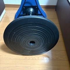 美品★バランスチェア/プロポーションスツール　ブルーの画像