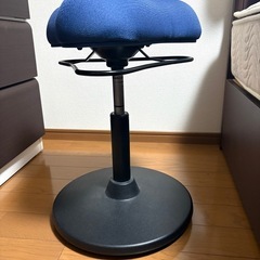 美品★バランスチェア/プロポーションスツール　ブルーの画像