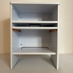 【引取募集】サンワダイレクト ルンバ基地 木製 ルーター収納 ロボット掃除機の画像