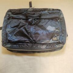 【中古】PORTER 迷彩 ナイロン ブリーフケース リュック