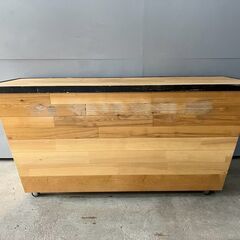 カウンターテーブル バーカウンター ダイニングテーブル 多目的テーブル 作業台 作業テーブル テーブル  キャスター付き 収納付き RWdin11の画像