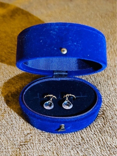 アガット  K10（10金）　フープイヤリングとチャーム