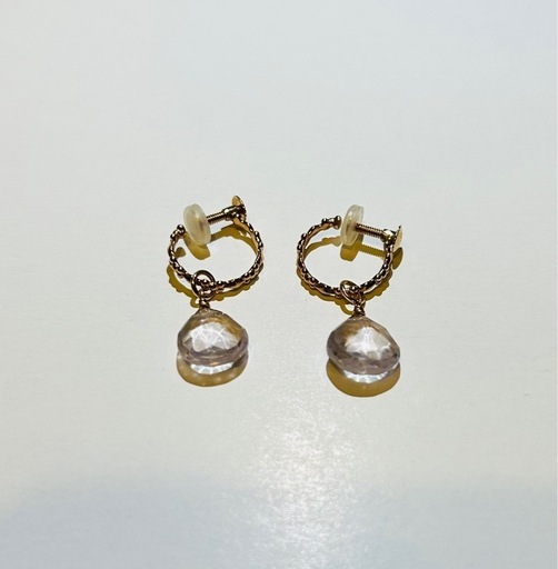 agate. K10 フープピアス アガット agete K10ピアス フープピアス