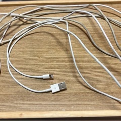 USB-A to Lightningケーブル ホワイト　3本セット