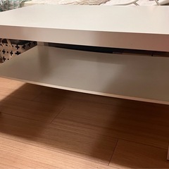 IKEA イケア　LACK コーヒー テーブル　白の画像