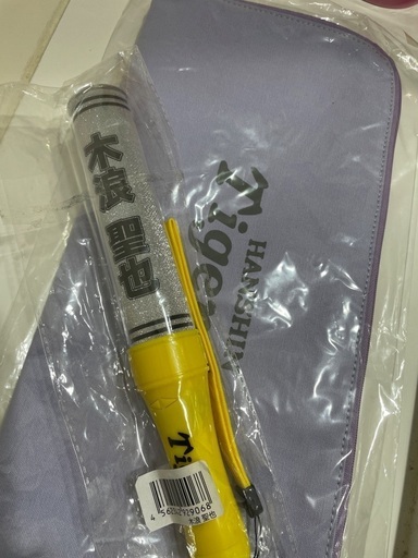 新品未使用、阪神木浪聖也ペンライト、ケースセット