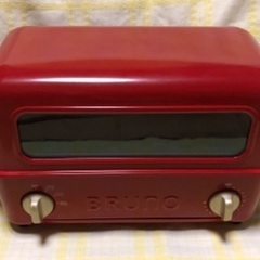 新品未使用　BRUNO ブルーノトースター グリル 2枚焼き 魚焼き レッド 赤の画像