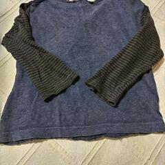 長袖ネイビーTシャツ80サイズの画像