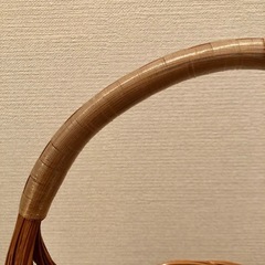 竹で編んだかごバッグ　バスケットの画像