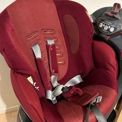 【丸洗い済】Aprica チャイルドシート フラディア　ファディアチェリーの画像