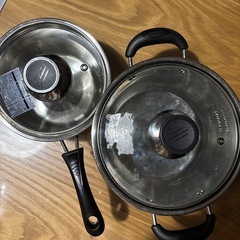 引取り決定！大小鍋セットの画像