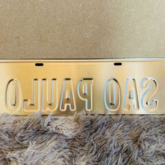 ブラジル　車　新ナンバープレート　サンパウロ　40x13　Brasilの画像