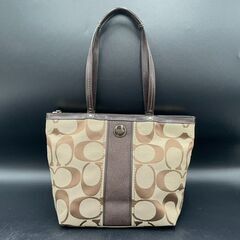 COACH コーチ シグネチャー トートバッグ ブラウン