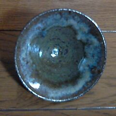 そらぎゅう　(ぐい呑み)　小代焼　ふもと窯　裏印【小代】　変わり猪口　未使用保管品　美品の画像