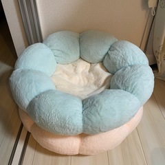 猫　お花型クッション2個セット