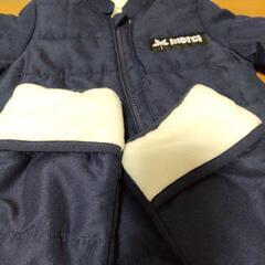 新品
merci　ネイビー　
ベビーアウター　カバーオール　
80サイズの画像