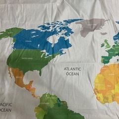 新品未使用！世界地図　タペストリー 150×130の画像