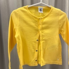 PETIT BATEAU イエロー カーディガン