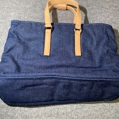 デニム　ハンドバッグの画像