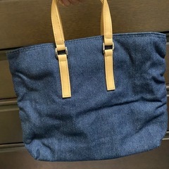 デニム　ハンドバッグの画像