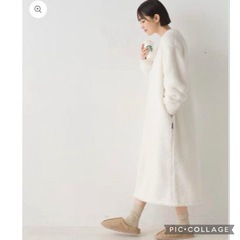 新品♡長袖シャギーワンピース