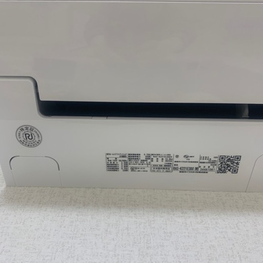 ★取り外し可能な方★2024年4月購入　2023年製　TOSHIBA ルームエアコン 大清快 ras-k221E3DX 6畳用