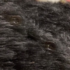 シャギーニット カーディガン 黒 防寒 ストレッチ大 トップス LLサイズOKの画像