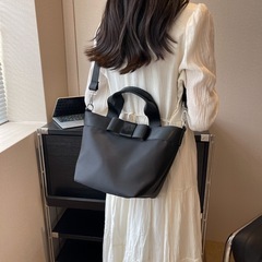 ブラック　黒　トートバッグ　ショルダーバッグ　大容量　高見え　大きめ　新品　の画像