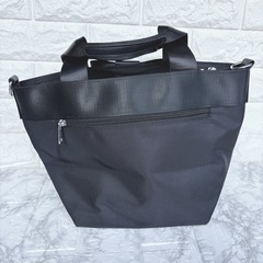 ブラック　黒　トートバッグ　ショルダーバッグ　大容量　高見え　大きめ　新品　の画像