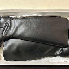 ロングブーツ ブラック 24.0相当の画像