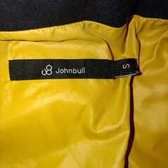 ダウンジャケット フード付き グリーン/オレンジの画像