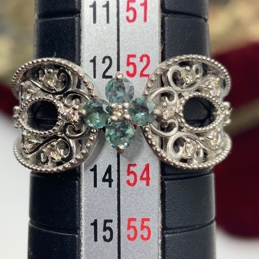 Pt900 アレキサンドライト リング 5.4g 約13号 エステール