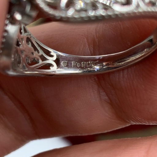 Pt900 アレキサンドライト　リング　5.4g 約13号　エステール