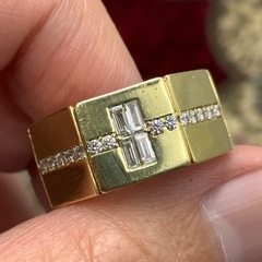 K18 ダイヤモンドリング11.1g 約17.5号 (rootbrand) 宜野湾の  