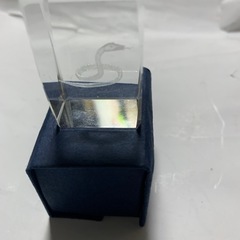 クリスタル干支飾り 巳年 ヘビ 3Dレーザー彫刻 