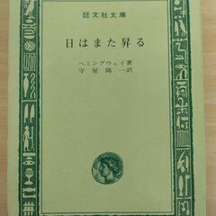 『日はまた昇る』ヘミングウェイ　旺文社文庫