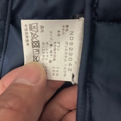 ノースフェイスダウンLサイズの画像