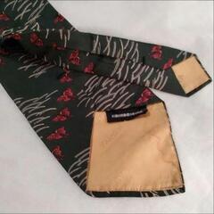 昭和ネクタイ　ヴィンテージ　菱屋　蝶図柄　紳士　ファションの画像