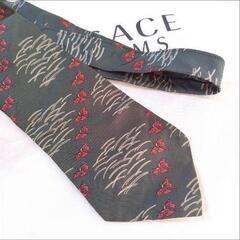 昭和ネクタイ　ヴィンテージ　菱屋　蝶図柄　紳士　ファションの画像