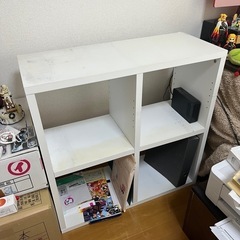 白いカラーボックス　ラック　オープンラック　棚